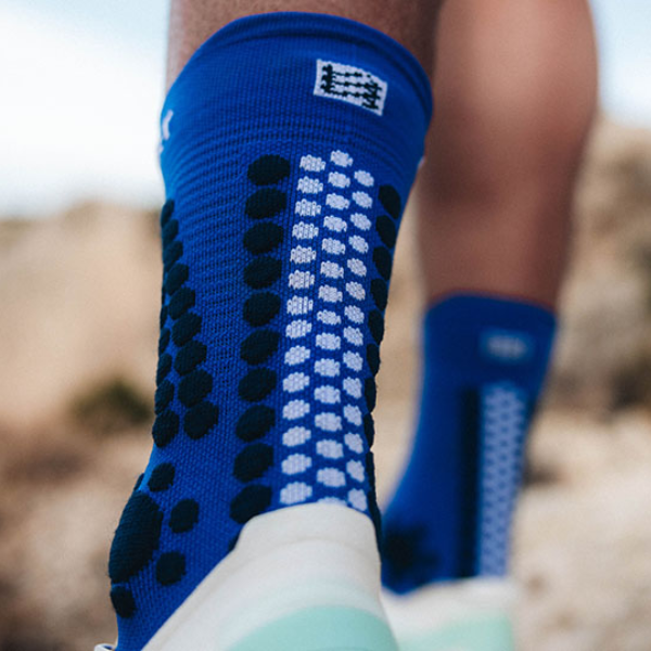 Tất chạy Trail Compressport Unisex's Pro Racing Socks v4.0 Trail - Xanh (Dazz Blue/Blues)
