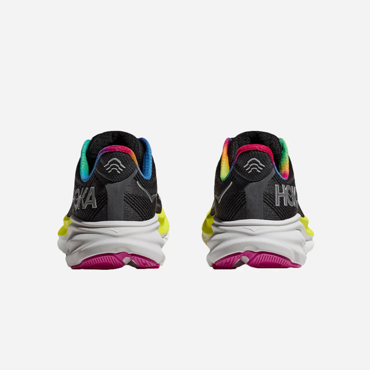 Giày chạy bộ Nam HOKA Clifton 9 - Đen (Black/All Aboard)