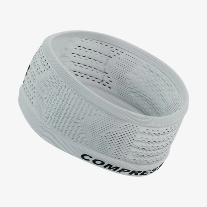 Băng đô thể thao Compressport Headband On/Off 360 Print IRONMAN - Trắng (White)