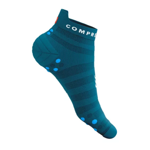 Compressport Pro Racing Socks v4.0 Ultralight Run Low - Shaded Spruce/Hawaiian Ocean