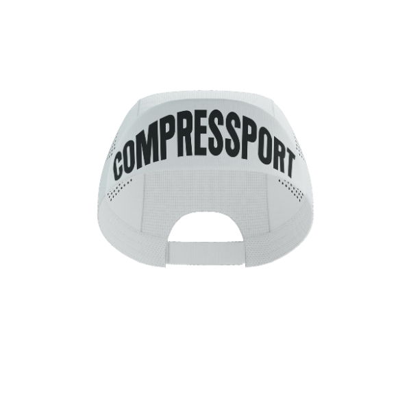 Mũ chạy bộ Compressport Pro Racing Cap - Trắng (White)