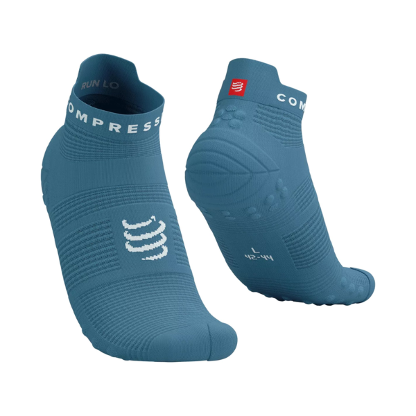 Compressport Unisex's Pro Racing Socks v4.0 Run Low - Niagara/White