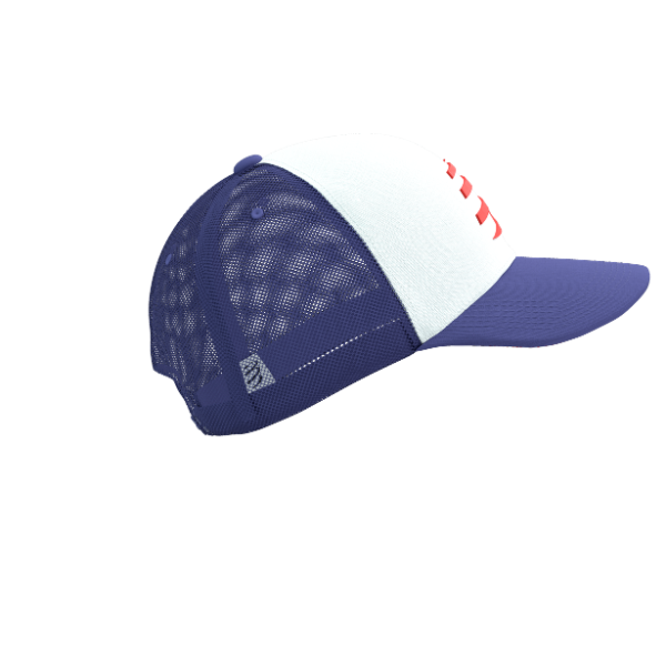 Mũ Chạy Bộ Compressport Trucker Cap - Orient Blue/Star White