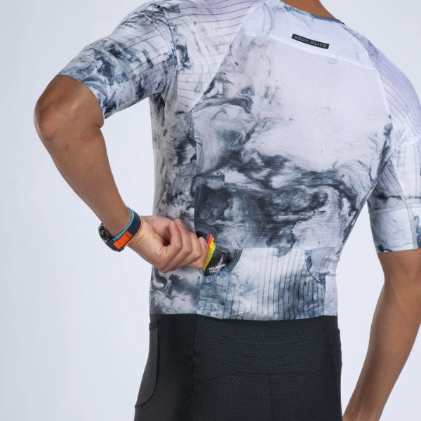 Đồ Ba môn Nam Zoot Men's Elite Tri Aero Fz Racesuit - Vapor White