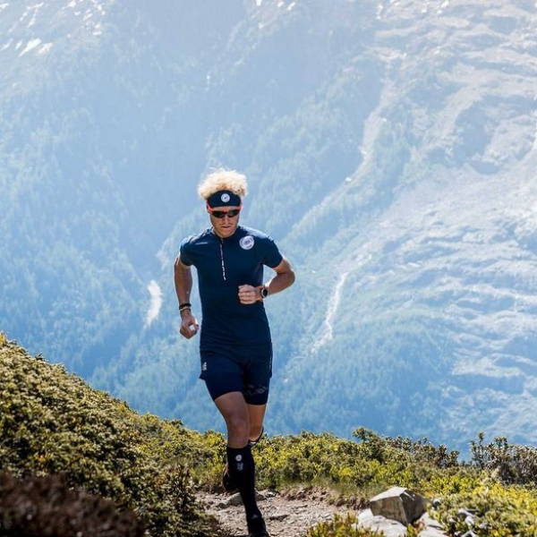 Áo chạy Trail Compressport Men's Trail Half - Zip - Fitted SS Top - Mont Blanc