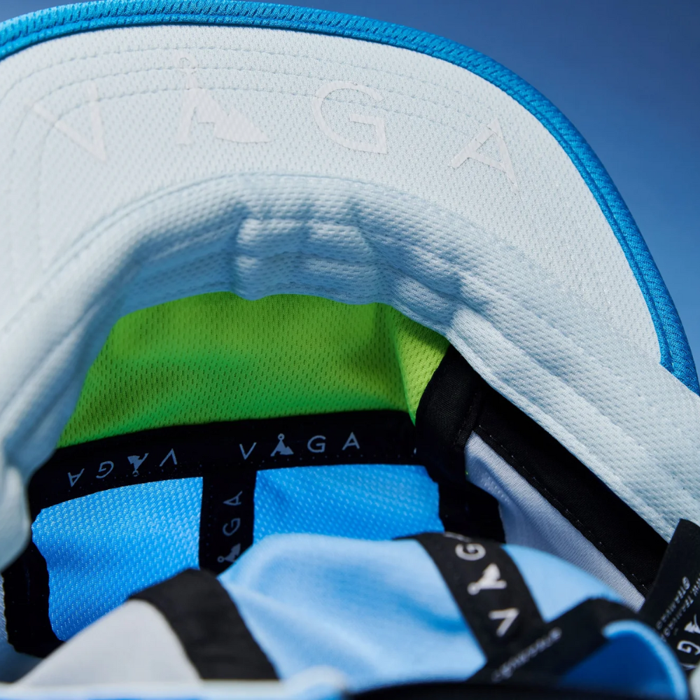 VAGA Club Cap - Pastel Blue/Mint Light Blue/Neon Yellow