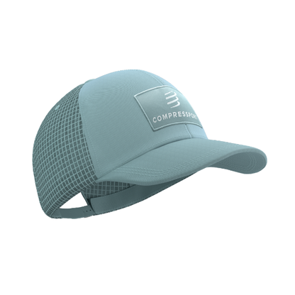 Mũ Chạy Bộ Compressport Trucker Cap 6P - Xanh Ether