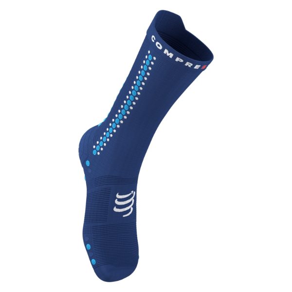 Compressport Pro Racing Socks v4.0 Bike - Sodalite/Fluo Blue