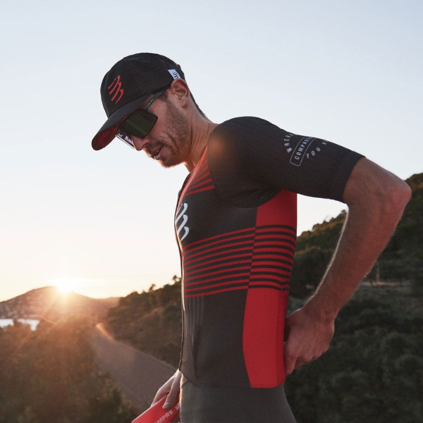 Mũ Compressport Racing Trucker Cap - Đen (Black/Red)