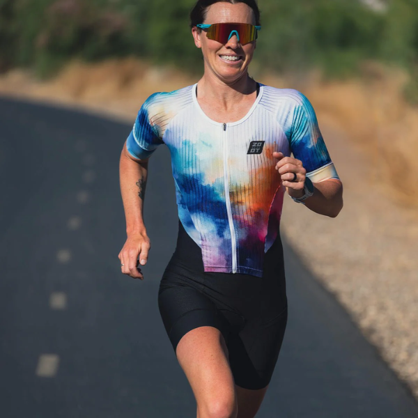 Đồ Ba môn Nữ Zoot Women's Elite Tri Aero Fz Racesuit - Chromoflow