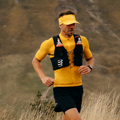 Mũ Compressport Spiderweb Headband On/Off - Vàng (Saffron)
