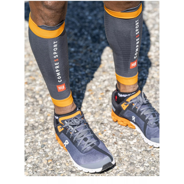 Băng bảo vệ bắp chân Compressport Calf Sleeves R2 3.0 - Magnet/Autumn Glory