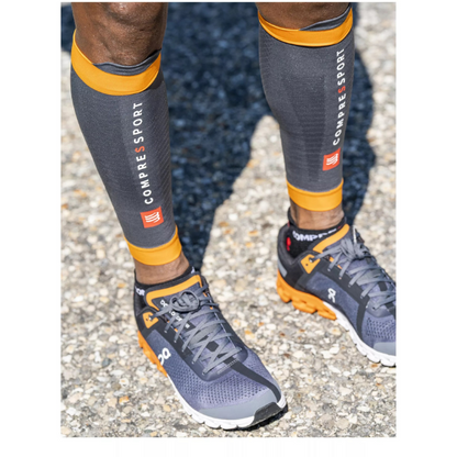 Băng bảo vệ bắp chân Compressport Calf Sleeves R2 3.0 - Magnet/Autumn Glory