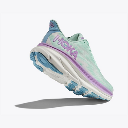 Giày chạy bộ Nữ HOKA Clifton 9 - Xanh (Sunlit Ocean/Lilac Mist)