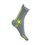 Compressport Unisex's Pro Racing Socks v4.0 Trail - Alloy/Primrose