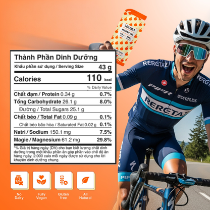 Gel năng lượng Lecka Energy Gel - Vị Tắc Mật Ong