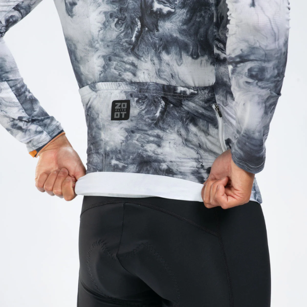 Áo đạp xe Nam Zoot Men's Elite Cycle LS Aero Jersey - Vapor White