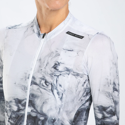 Áo đạp xe Nữ Zoot Women's Elite Cycle LS Aero Jersey - Vapor White