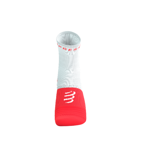 Tất chạy bộ Compressport Pro Marathon Socks v2.0 - Đỏ/Trắng (Fluo Red/White)