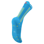 Compressport Unisex's Pro Racing Socks v4.0 Bike - Fluo Blue/Primerose