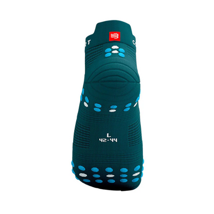 Tất chạy bộ Compressport Pro Racing Socks v4.0 Run Low - Shaded Spruce/Hawaiian Ocean