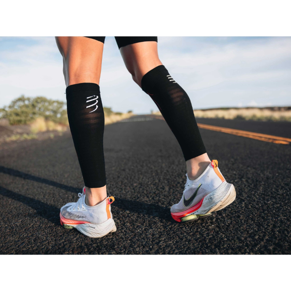 Băng bảo vệ bắp chân Compressport Calf Sleeves R2 Aero - Đen (Black/Red)