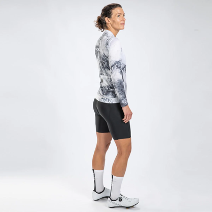 Áo đạp xe Nữ Zoot Women's Elite Cycle LS Aero Jersey - Vapor White