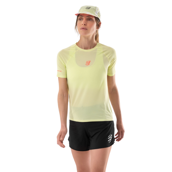 Áo chạy Trail Nữ Compressport Trail Racing SS Tshirt - Xanh (Shadow Lime)