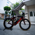 Sườn xe đạp Ba môn Cervelo P5 - Đỏ (Red Hot)