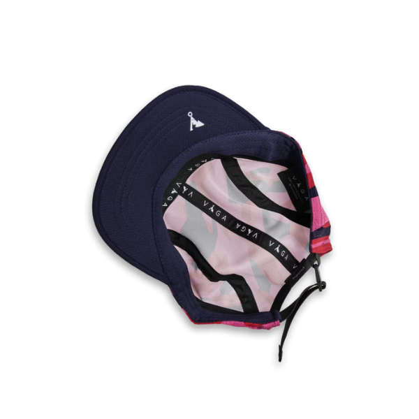 Nón VAGA - Patterned Cap - Flame Red/Poster Pink/Navy