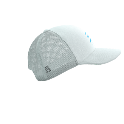 Mũ Chạy Bộ Compressport Trucker Cap - Star White/Blue Green