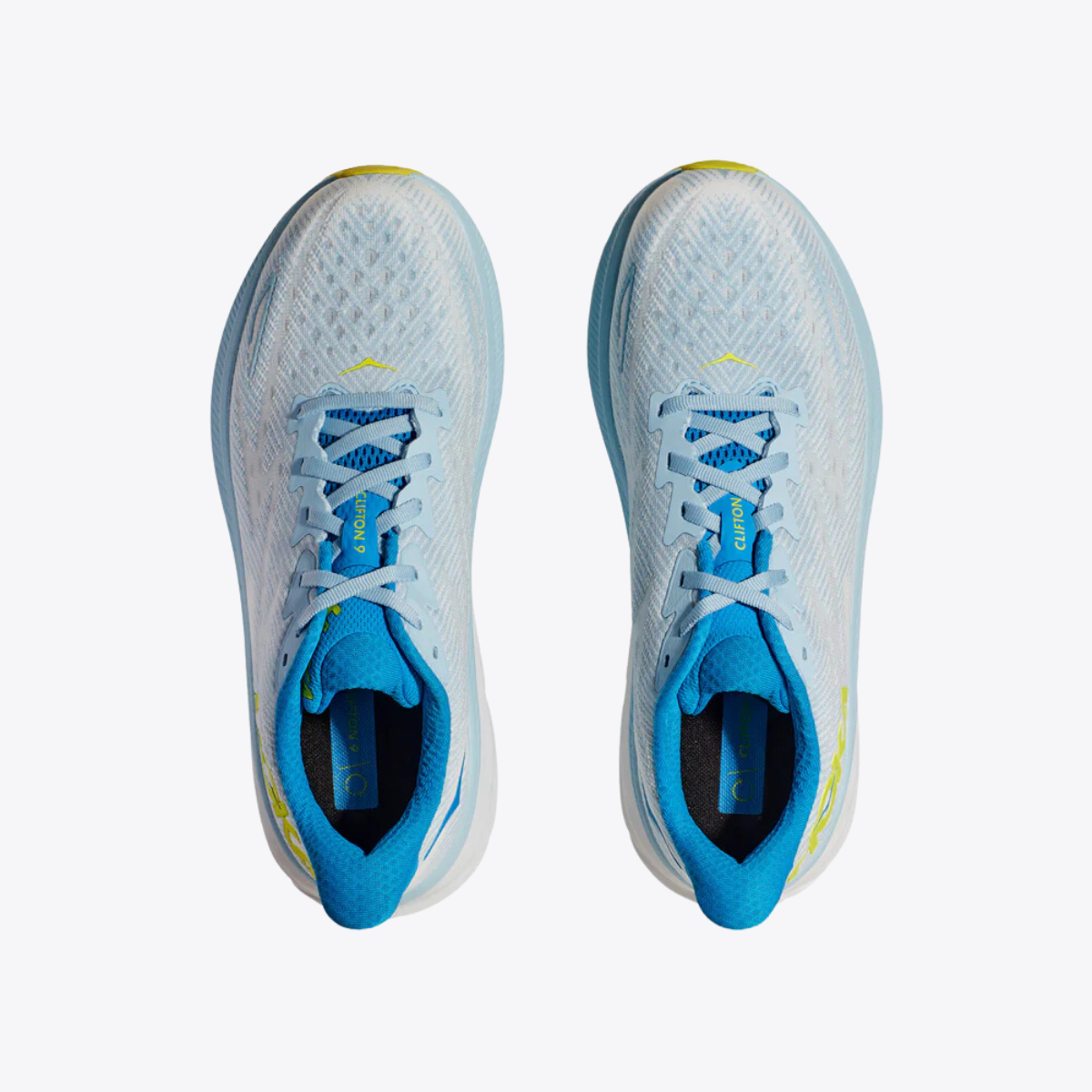 Giày chạy bộ Nam HOKA Clifton 9 Wide - Xanh (Ice Water/Evening Primrose)