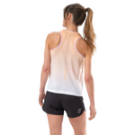 Áo chạy bộ Nữ Compressport Performance Singlet - Trắng/Cam (Buff Orange)