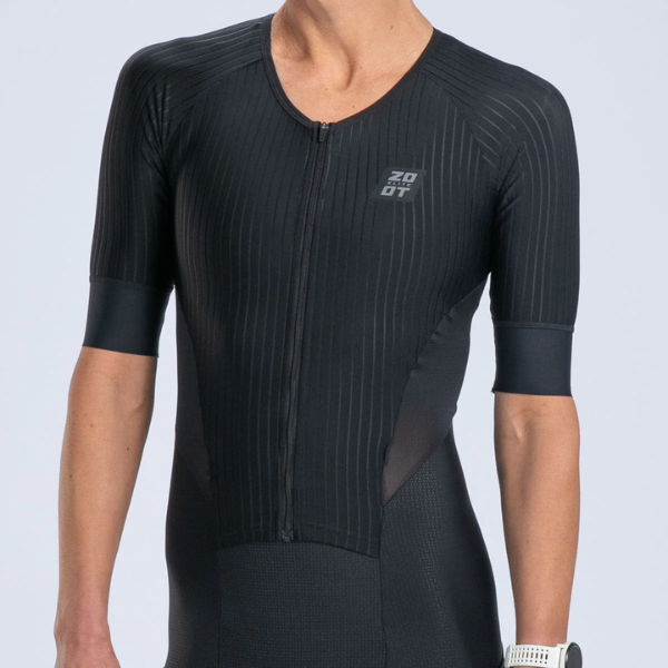 Đồ Ba môn Nữ Zoot Women's Elite Tri Aero Fz Racesuit - Đen (Jet Black)