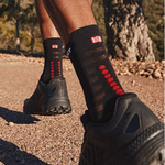 Compressport Pro Racing Socks v4.0 Ultralight Run High - Black/Red