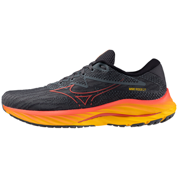 Giày chạy bộ Nam Mizuno Wave Rider 27 - Cam (Turbulence/Cayenne/Citrus)