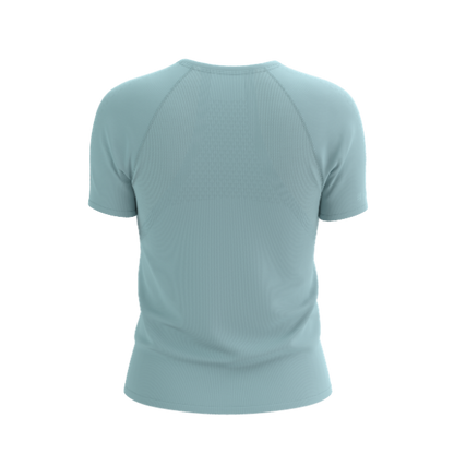 Áo Chạy Trail Nữ Compressport Trail Racing SS Tshirt - Xanh Ether