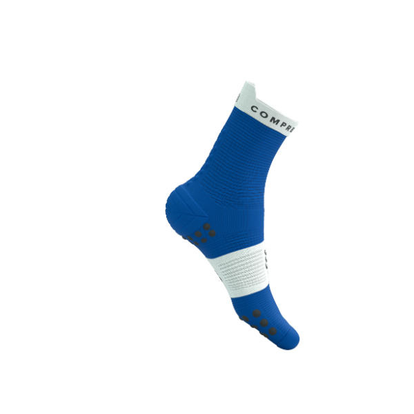 Tất Chạy Bộ Compressport Pro Racing Socks v4.0 Run High - Xanh Princess/Blue White