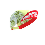 Mũ chạy bộ Compressport Pro Racing Cap - Xanh/Đỏ (Green Camo/Fluo Red)