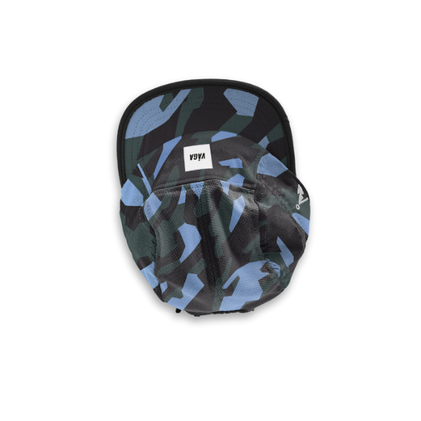 Nón VAGA - Patterned Cap - Black/Khaki Green/Postal Blue