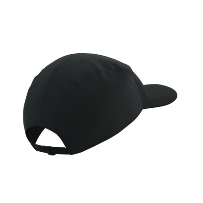 Mũ Chạy Bộ Compressport 5 Panel Light Cap - Đen (Black)