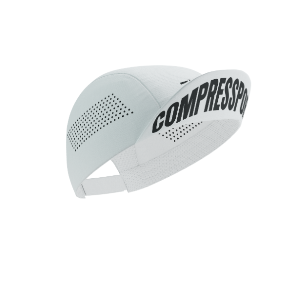 Mũ chạy bộ Compressport Pro Racing Cap - Trắng (White)