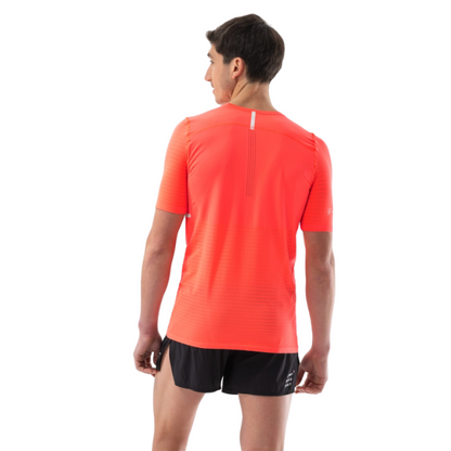 Áo chạy bộ Nam Compressport Pro Racing SS Tshirt - Đỏ (Fluo Red)