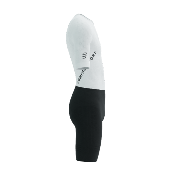 Đồ Ba Môn Nam Compressport Stream SS Trisuit - Trắng/Đen (White/Black)