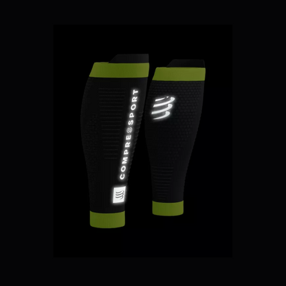 Băng bảo vệ bắp chân Compressport Calf Sleeves R2 3.0 Flash - Đen (Black/Fluo Yellow)