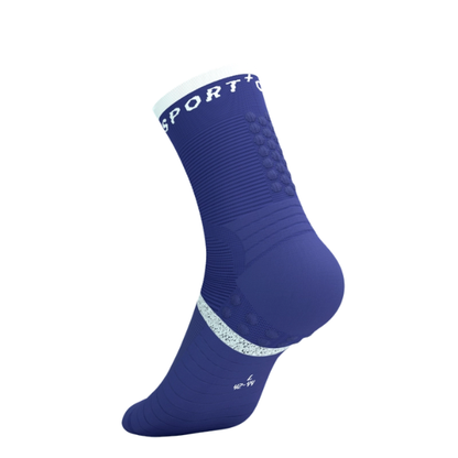 Tất chạy bộ Compressport Pro Marathon Socks v2.0 - Orient Blue/Star White