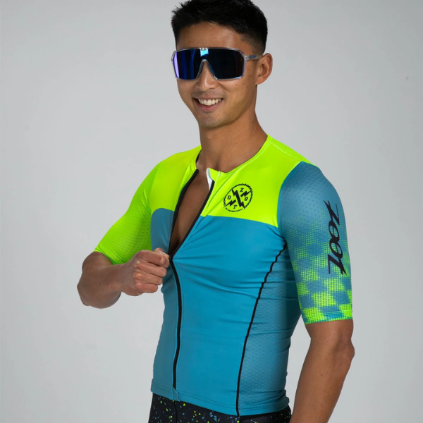 Zoot Men's LTD Cycle Aero Jersey - Electric