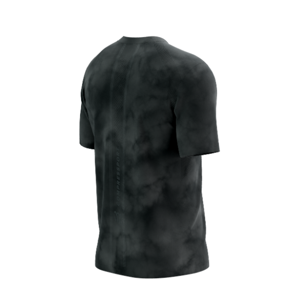 Áo Chạy Bộ Nam Compressport Performance SS Tshirt (phiên bản Eat My Dust) - Black Tie Dye