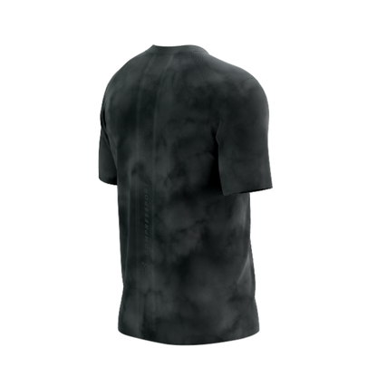 Áo Chạy Bộ Nam Compressport Performance SS Tshirt (phiên bản Eat My Dust) - Black Tie Dye