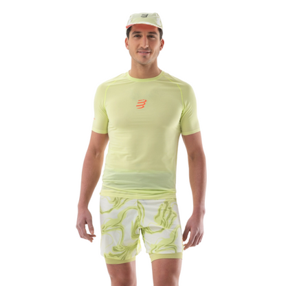 Áo chạy Trail Nam Compressport Trail Racing SS Tshirt - Xanh (Shadow Lime)